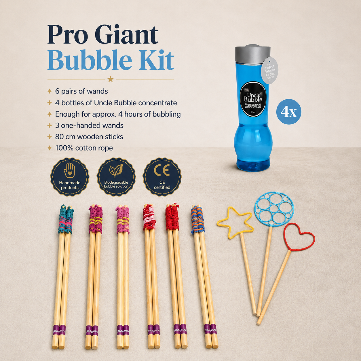 Pro Giant Bubble Kit